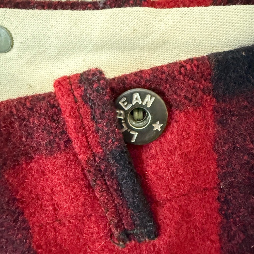 Vintage 1930s LL Bean Wool Trousers Red and Black Plaid - Picture 9 of 10
